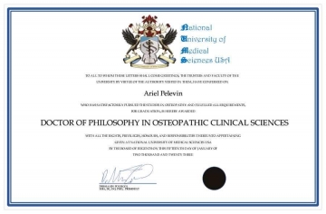 Доктор Остеопатии PhD Доктор Остеопатии PhD